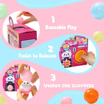 FufuSquishy Capsule Toy Machine and Squishy Toys Set