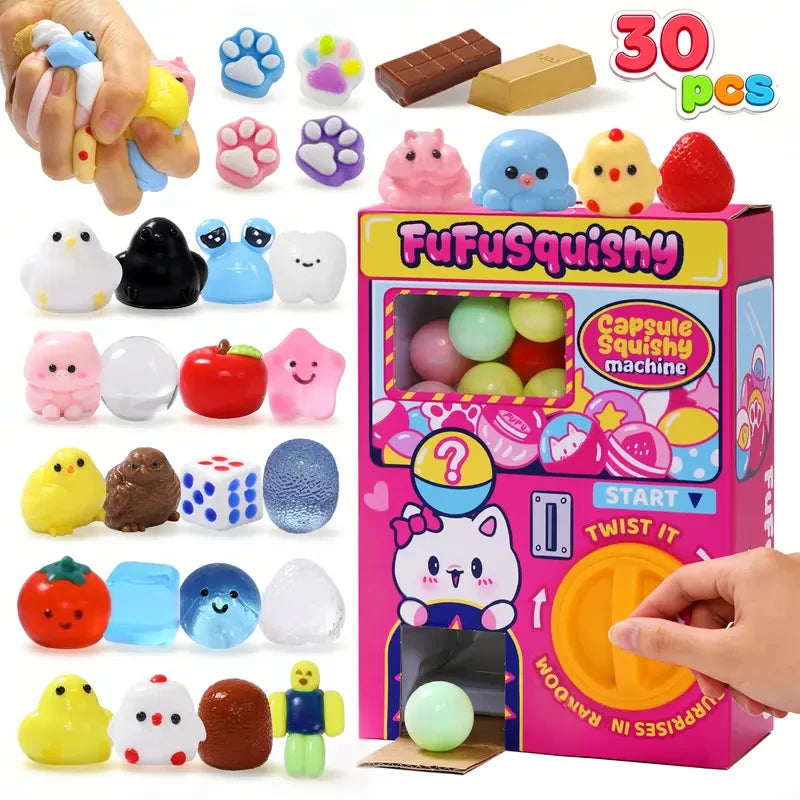 FufuSquishy Capsule Toy Machine and Squishy Toys Set