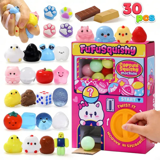 FufuSquishy Capsule Toy Machine and Squishy Toys Set