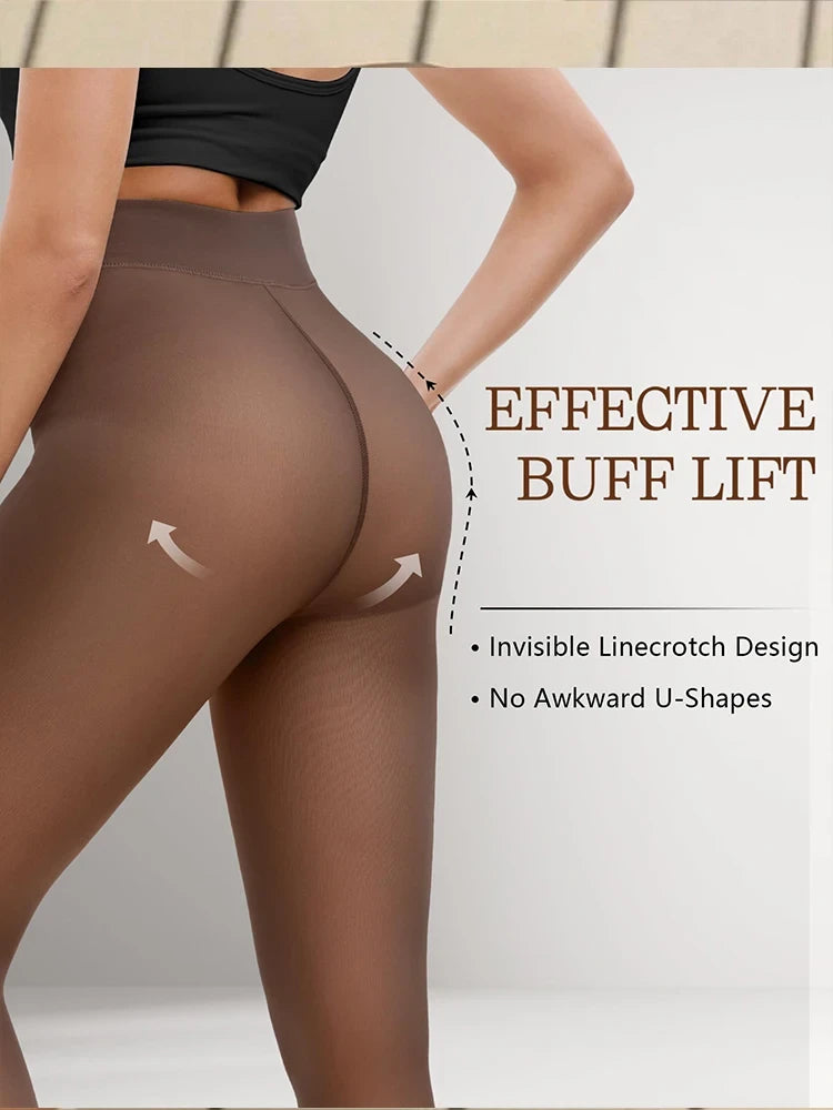 Fleece Lined Translucent Leggings